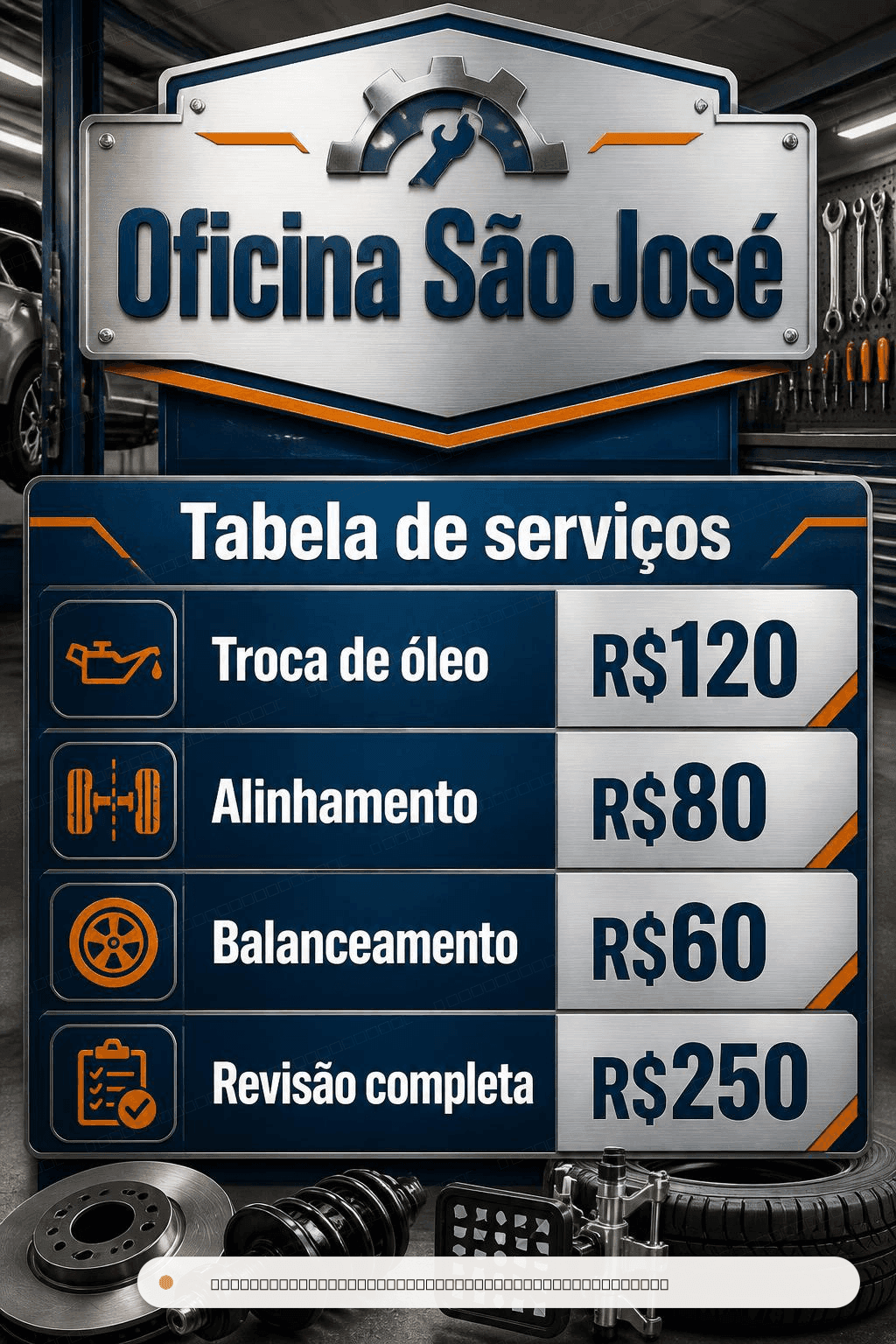 Tabela de serviços — Geral · ArteRápida