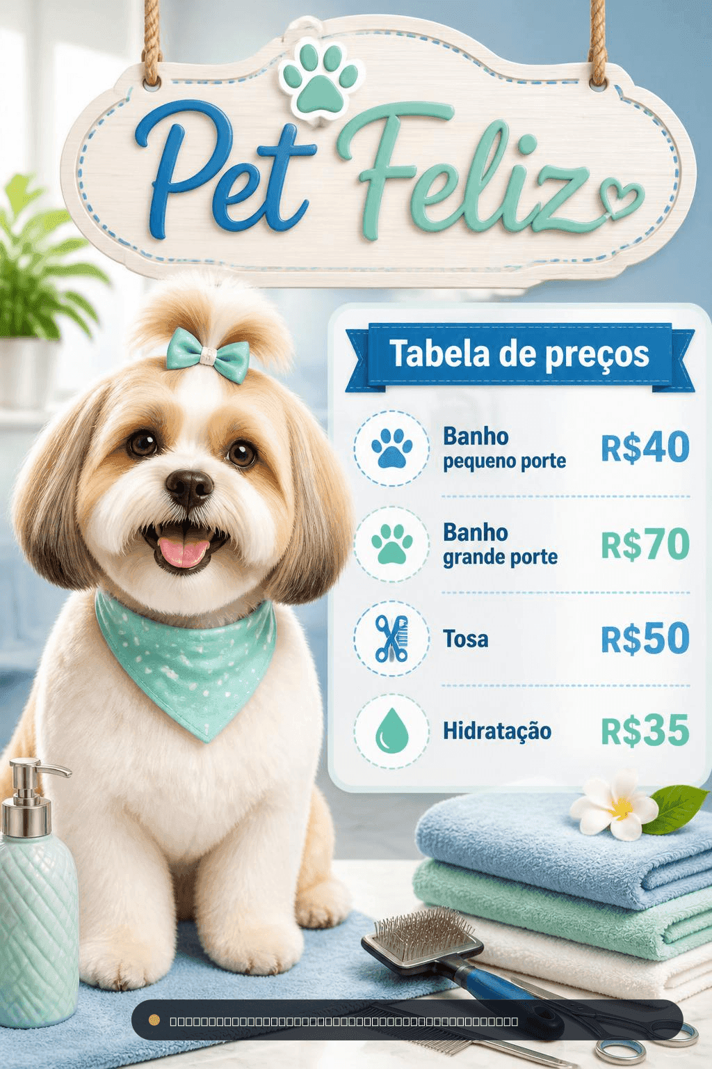 Tabela de preços — Pet · ArteRápida
