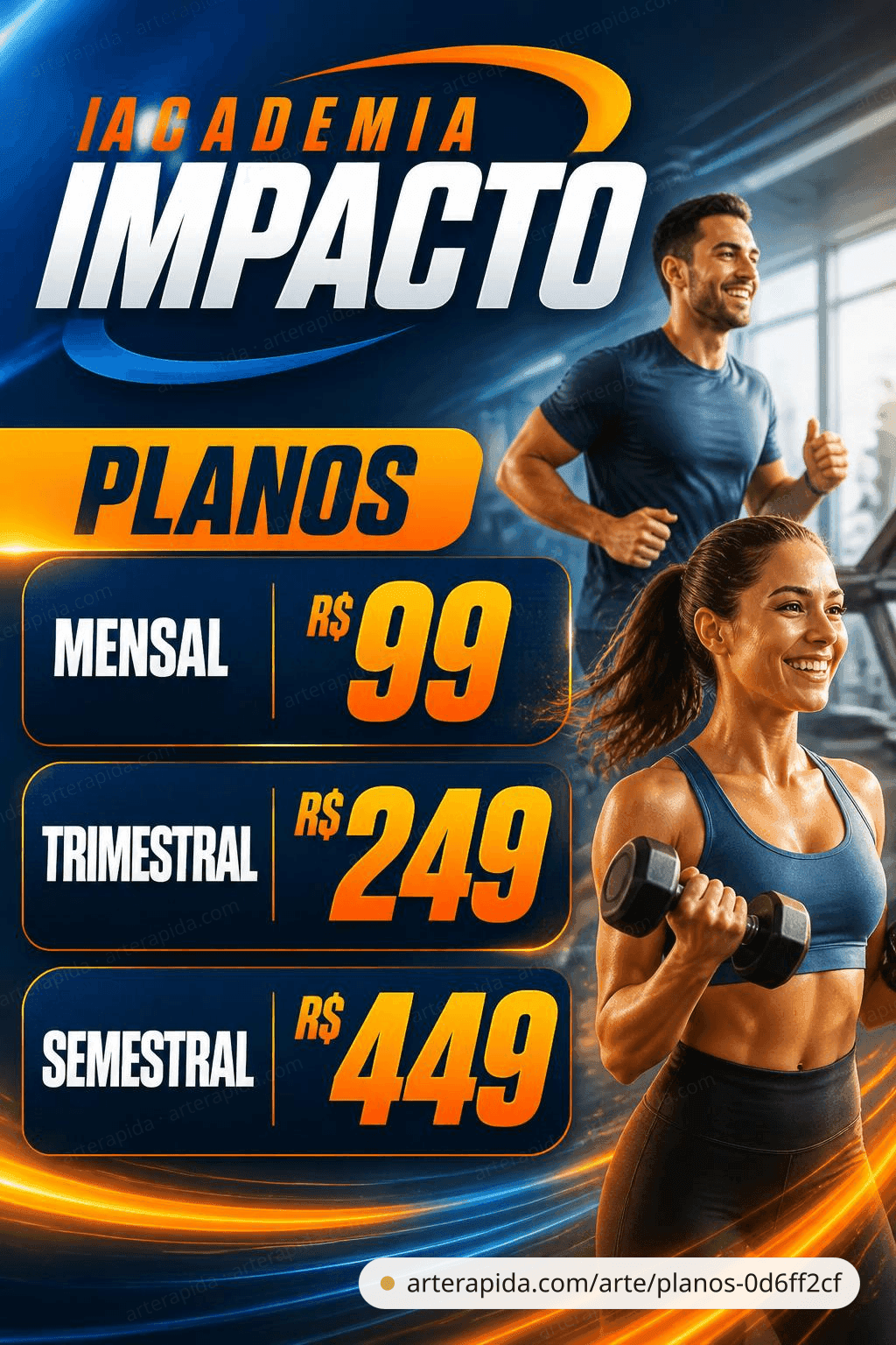 Planos — Fitness · ArteRápida