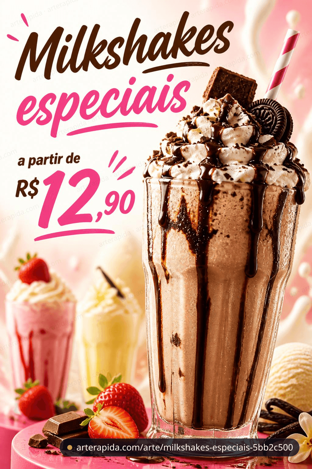 Milkshakes especiais — Geral · ArteRápida