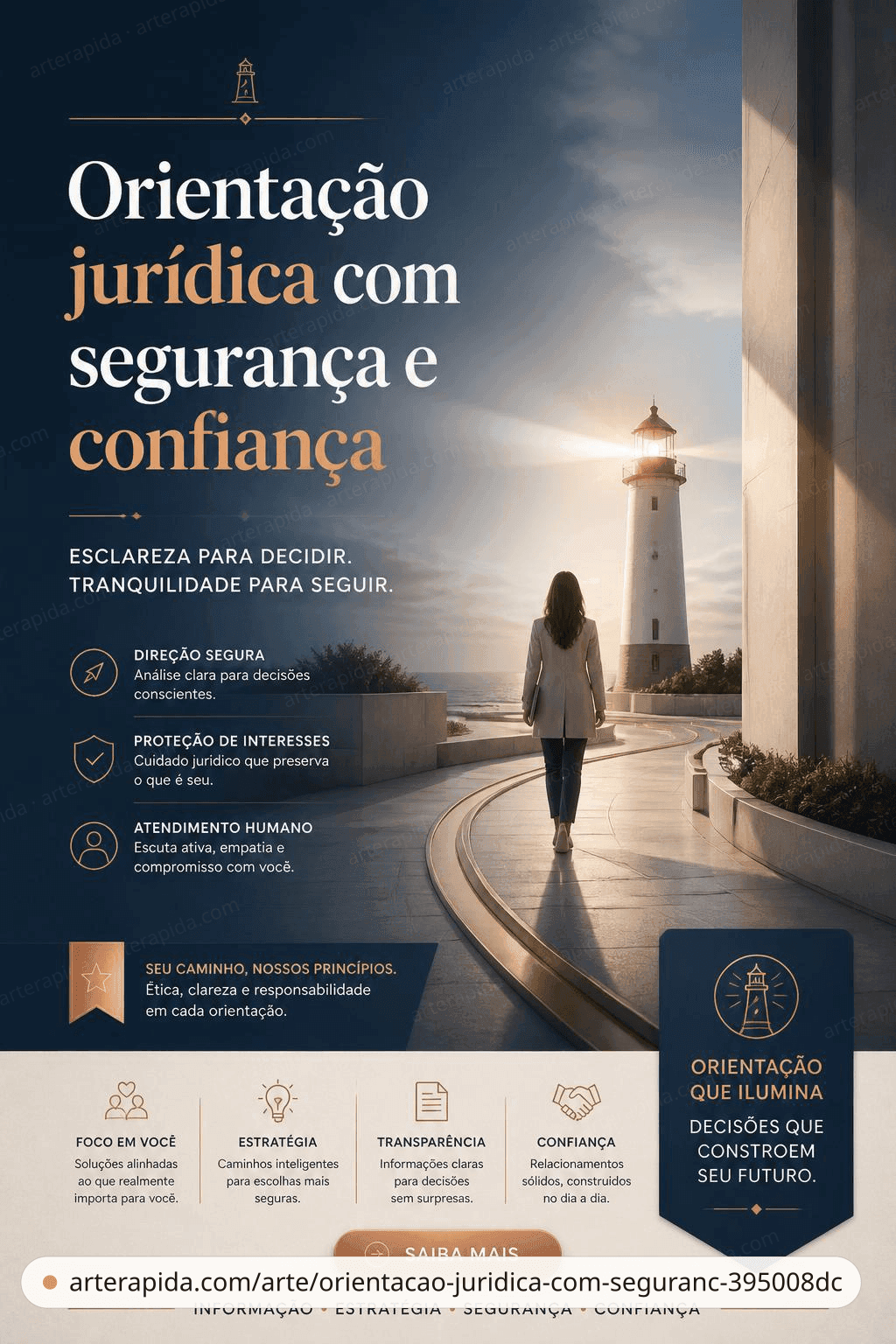 Orientação jurídica com segurança e confiança — Geral · ArteRápida