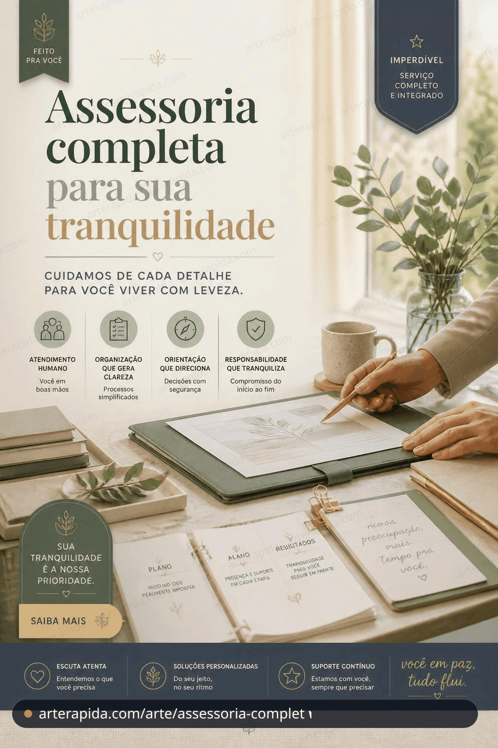 Assessoria completa para sua tranquilidade — Geral · ArteRápida