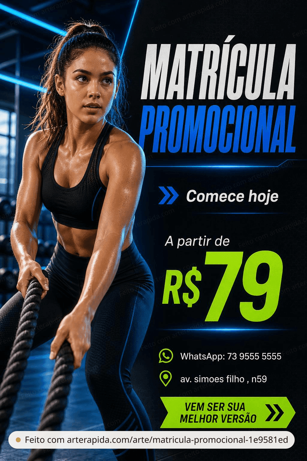 MATRÍCULA PROMOCIONAL — Educação · ArteRápida