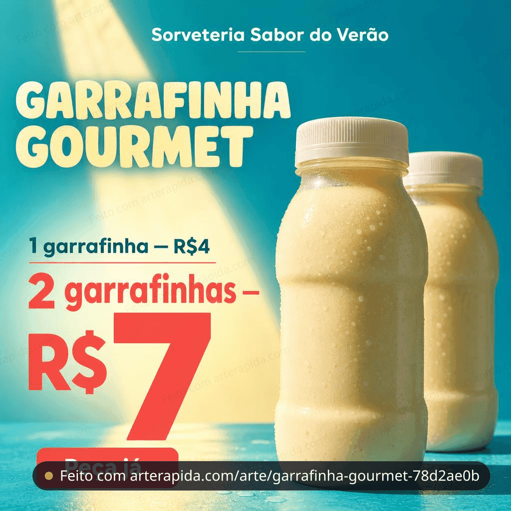 Garrafinha gourmet - promotion · ArteRápida