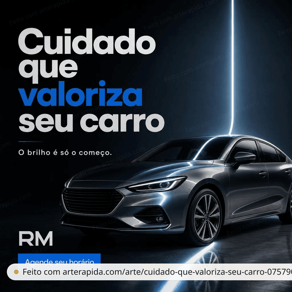 Cuidado que valoriza seu carro - beauty · ArteRápida