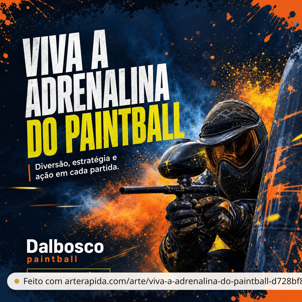 Viva a adrenalina do paintball — Geral · ArteRápida